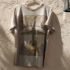 Women's glittery Nashville graphic tee